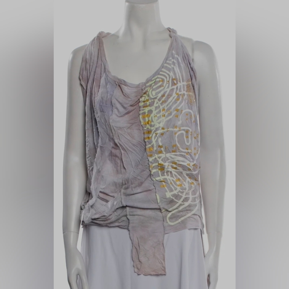 RARE LIKE NEW THE PEOPLE OF THE LABYRINTHS GRAPHIC TANK VISCOSE VINTAGE Med/Lg
